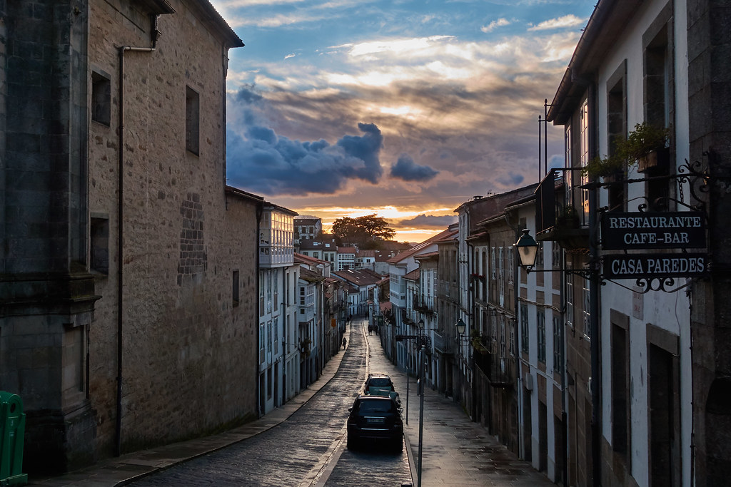 Rúa das Hortas. Santiago de Compostela | Un solpor dramático… | Flickr