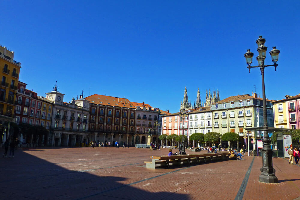 Plazas, paseos y calles de Burgos - Plaza Mayor, Paseo del Espolón
