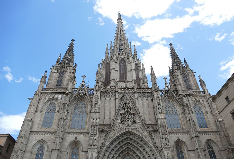 barcelona, ​​catedral, españa, arquitectura, iglesia, cataluña, arte de construcción, fachada, gótico, torre | Pxfuel